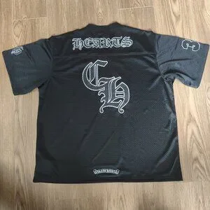 【Chrome Hearts】スタジアム メッシュ フットボール ジャージ Chrome Hearts Mesh Stadium Football Jersey Black Men's - US